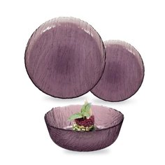 Набор столовый LUMINARC ВУЛКАН ЛИЛАК 16 пр. с бокалами для шампанского