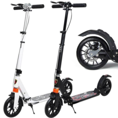 Самокат SCOOTER 2-х кол 200мм руч.тормуз 1/4 No Brand