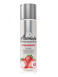 Массажное масло с ароматом клубники JO Aromatix Massage Oil Strawberry 120 мл