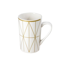 Кружка фарфоровая Доляна White style 380 мл