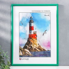 Фоторамка пластик "Палитра" 30х40 см, зеленый Platinum