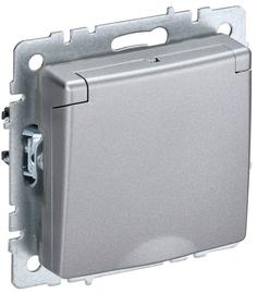 Розетка BRITE РСбш10-3-44-БрА 16А IP44 с заземл. защ. шторки с крышкой алюм. IEK BR-R16-16
