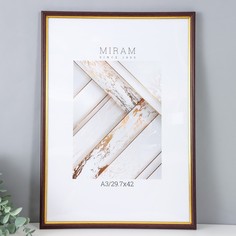 Фоторамка пластик "Gallery" 29.7х42 см бук (пластиковый экран) No Brand