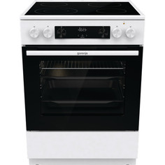 Электрическая плита Gorenje GECS6C70WC серебристый