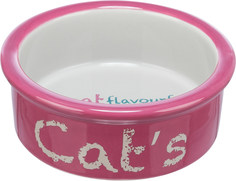 Миска для кошек Trixie, античный розовый-серый, керамика, 12,5 х 4,5 см, 0,3 л