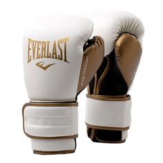 Перчатки тренировочные Powerlock PU 2 12oz бел/золот. Everlast