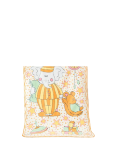 Одеяло детское для новорожденных Baby Nice Пора спать, байковое, 100*140 см, оранжевый
