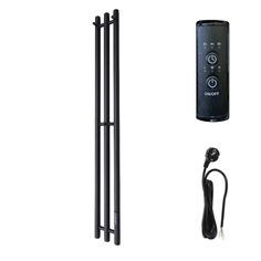 Полотенцесушитель электрический Маргроид INARO 120х12 правый, скр.монтаж, черный матовый