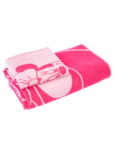 Полотенце PlayToday 32241862, цвет розовый, размер 130*70, 70*33 см