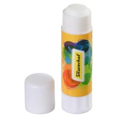 Клей-карандаш Silwerhof Chameleon 15гр ПВП дисплей картонный цветной Монстрики