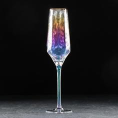 Бокал для шампанского Magistro «Дарио», 180 мл, 5?27,5 см, цвет перламутровый