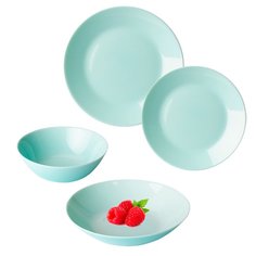 Набор столовый ЛИЛИ ТЮРКУАЗ 16 предметов (LUMINARC Q6883)
