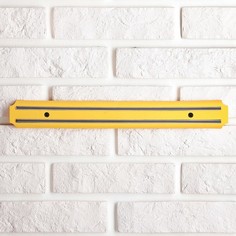 Доляна Держатель для ножей магнитный, 38 см, цвет желтый