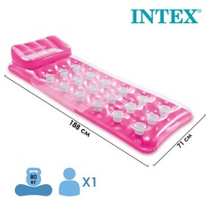 Матрас для плавания, 188 х 71 см, цвета МИКС, 58890NP Intex