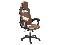Игровое кресло ARENA Коричневый, флок / Бежевый, флок Tet Chair