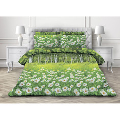 Пододеяльник евро 200х220 см бязь Березовая роща Ивановотекстиль