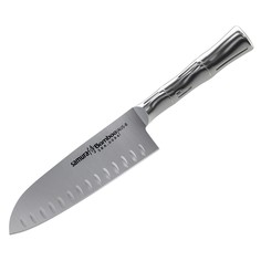 Нож кухонный поварской Samura Bamboo Сантоку для нарезки мяса профессиональный SBA-0094
