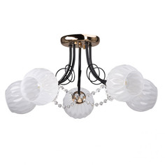 Светильник потолочный цвета бронза De City 677014205 Грация 5*40W E27 220 V люстра