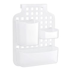 Органайзер универсальный навесной на кухонный фасад 28.5x38x10 см пластик цвет белый Idea