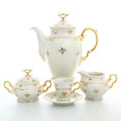 Кофейный сервиз Thun Мария Луиза Ivory 6 персон 17 предметов