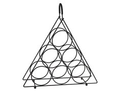 Подставка для винных бутылок ТРИАНГОЛО на 6 бутылок, черная, 41х11х37 см Koopman International