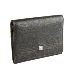 Визитница унисекс Sergio Belotti 1295 west черная