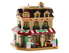 Кафе Уголок Молли, керамика, подсветка, 17х16х13 см, LEMAX