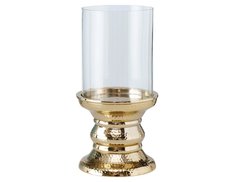 Подсвечник для одной свечи ДЖЭЙРОМИ, металлический со стеклянным стаканом, 29 см, Boltze