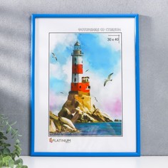 Фоторамка пластик "Палитра" 30х40 см, синий Platinum