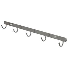 Планка 5 крючков 32.5 см цвет хром ФЭСТ