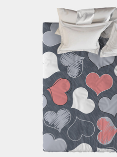 Простыня 1,5-спальный Galtex Нежность поплин Романтика пудровый