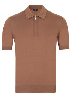 Поло из шелка и хлопка Barba