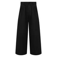 Брюки из хлопка и льна Maison Margiela
