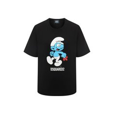Хлопковая футболка Dsquared2 x The Smurfs Dsquared2