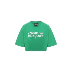 Хлопковая футболка Comme des Fuckdown