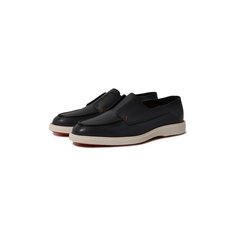 Кожаные лоферы Santoni