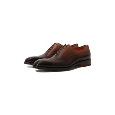 Кожаные оксфорды Santoni