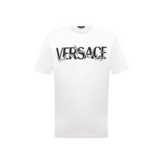 Хлопковая футболка Versace