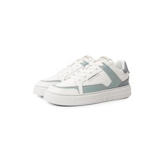 Кожаные кеды Emporio Armani