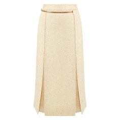 Юбка из смеси шерсти и шелка Victoria Beckham