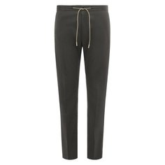 Брюки из хлопка и шелка PT Torino