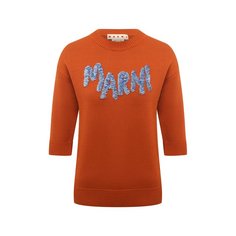 Хлопковый пуловер Marni