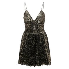 Платье с принтом Saint Laurent