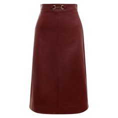 Кожаная юбка Gucci
