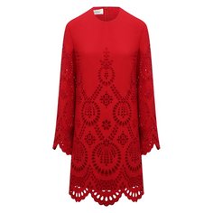 Платье из шерсти и шелка Valentino