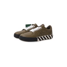Кожаные кеды Vulcanized Off-White