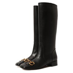 Кожаные сапоги Gucci
