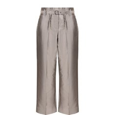 Брюки из хлопка и шелка Giorgio Armani