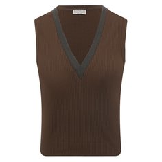 Хлопковый топ Brunello Cucinelli