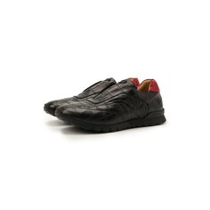 Кроссовки из кожи аллигатора Kiton